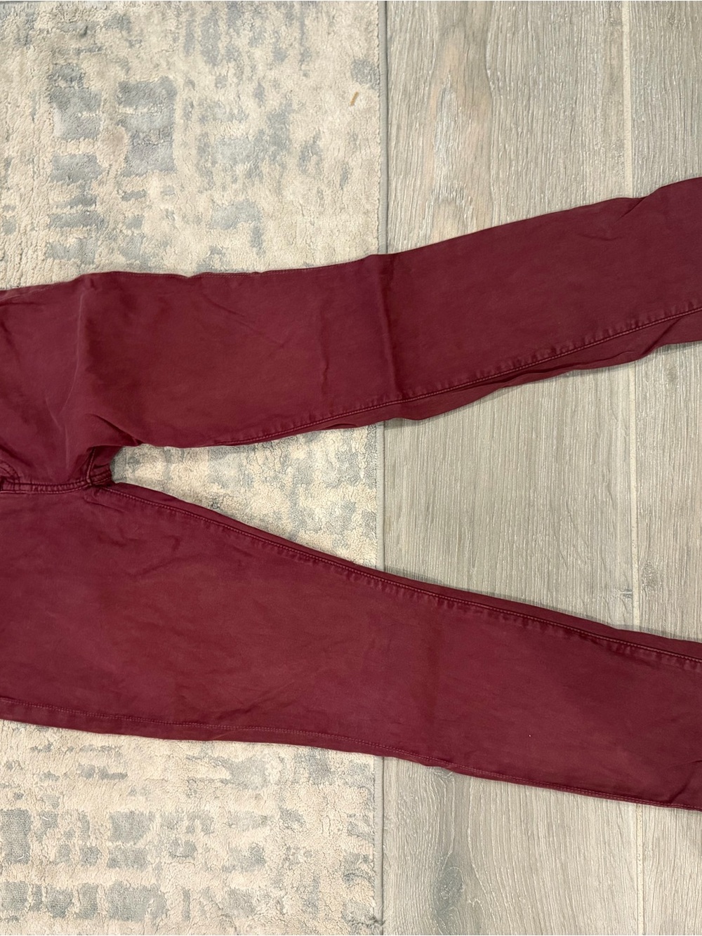 7 For All Mankind Skinny Jeans in Burgundy